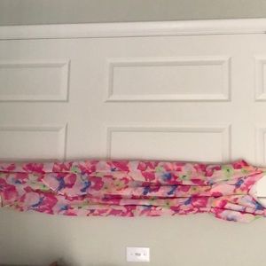 Lush Floral High-Low Dress